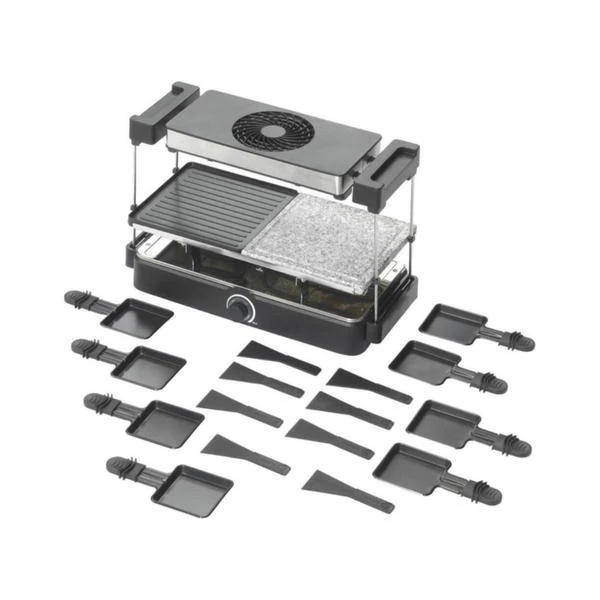 Racletteofen mit Dunstabzug und Steinplatte 5-in-1 - Raclette-Grills Trebs Racletteofen Mit Dunstabzug Und Steinplatte 5-in-1 - Raclette-Grills -Raclette Deutschland 10739068 3 d 1