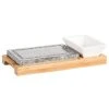 Maeser Grillstein-Set Inkl. Servierschale Und Bambus Holzplatte - Zubehör Raclette Und Fondue -Raclette Deutschland 10741029 1 d 1