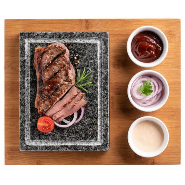 Grillstein-Set inkl. 3 Dipschalen und Bambus Holzplatte - Zubehör Raclette und Fondue Maeser Grillstein-Set Inkl. 3 Dipschalen Und Bambus Holzplatte - Zubehör Raclette Und Fondue -Raclette Deutschland 10741050 2 d 1