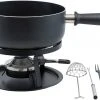 Kadastar Käsefondue-Set Royal 22 Teile, Schwarz - Fondue Set