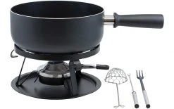 Kadastar Käsefondue-Set Royal 22 Teile, Schwarz - Fondue Set