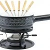 Kadastar Käsefondue-Set Nordic Deer 9 Teile, Schwarz - Fondue Set