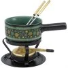 Kadastar Käsefondue-Set Winter Stars Ø 16 Cm, 5 Teile, Schwarz - Fondue Set