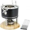 Kadastar Fleischfondue-Set Deer Deluxe 9 Teile, Schwarz - Fondue Set -Raclette Deutschland 1265638 1 7