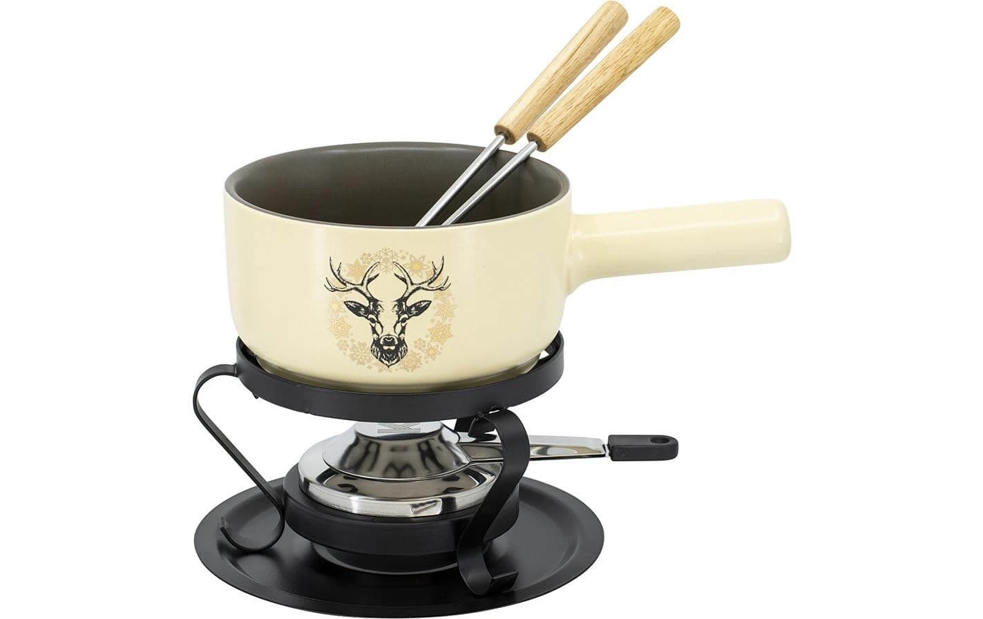 Käsefondue-Set Deer E16 5 Teile, Beige/Schwarz - Fondue Set Kadastar Käsefondue-Set Deer E16 5 Teile, Beige/Schwarz - Fondue Set -Raclette Deutschland 1433233 1 7