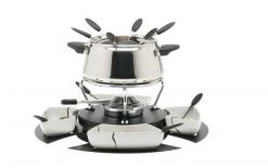 Nouvel Fleischfondue-Set Bianca 18 Teile, Silber - Raclette, Fondue Und Tischgrill