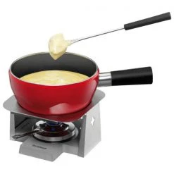Trisa Swiss Cross Stone - Fondue Set