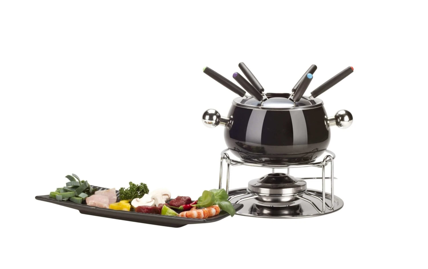 Fleischfondue-Set Noir 9 Teile, Schwarz/Silber - Fondue Set Nouvel Fleischfondue-Set Noir 9 Teile, Schwarz/Silber - Fondue Set -Raclette Deutschland 373097 2 3 scaled
