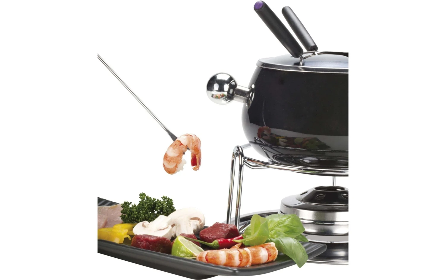 Fleischfondue-Set Noir 9 Teile, Schwarz/Silber - Fondue Set Nouvel Fleischfondue-Set Noir 9 Teile, Schwarz/Silber - Fondue Set -Raclette Deutschland 373097 3 3 scaled