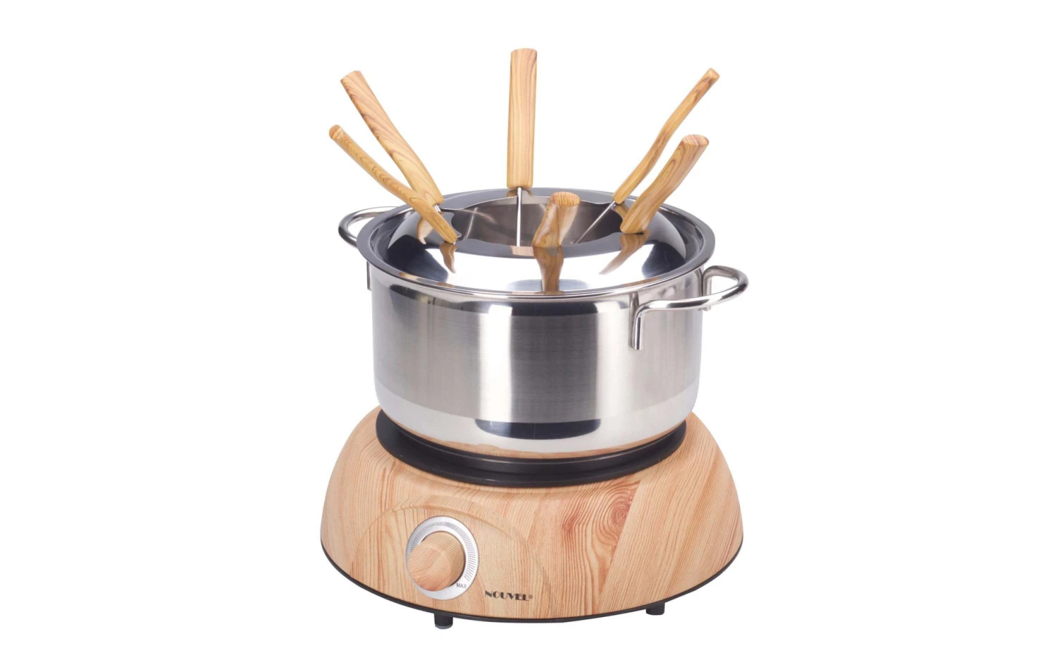 Fleischfondue-Set Wood Inox 9 Teile, Braun/Silber - Fondue Set Nouvel Fleischfondue-Set Wood Inox 9 Teile, Braun/Silber - Fondue Set -Raclette Deutschland 605624 1 7 scaled